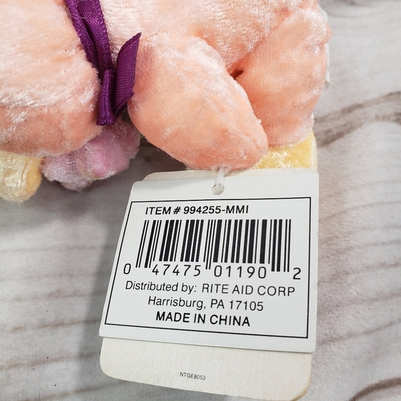 Vintage Dan Dee Patsy Duck Crushed Velvet Plush Stuffed Toy Mini 4 Inch 80s - Picture 8 of 10